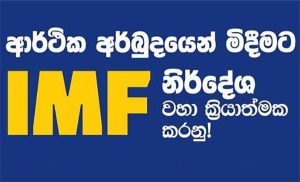 ජාත්‍යන්තර මූල්‍ය අරමුදලේ නිර්දේශ 16 ක්‍රියාත්මක කරනු! – We Have a Dream