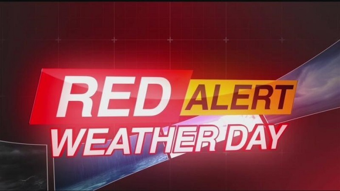 ‘Red’ alert issued over strong winds and rough seas