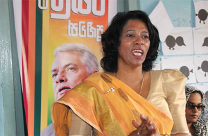 වත්මන් ජනපතිගේ ජයග්‍රහණය වෙනුවෙන් මේ රටේ කාන්තාවන් එකට අත් වැල් බැද ගත යුතුයි – කල්‍යාණි සතරසිංහ