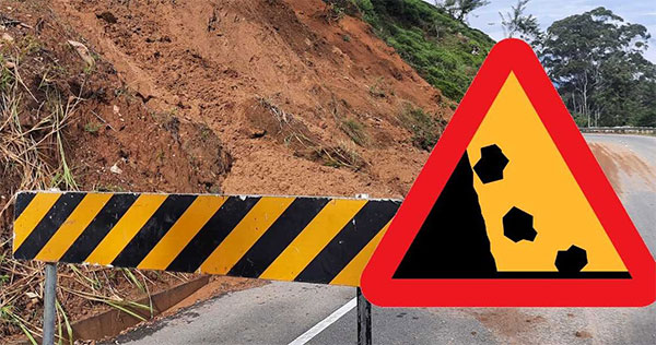 NBRO Issues Level 1 and 2 Landslide Warnings for 9 Districts